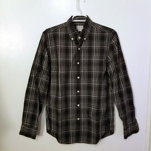 Grey Plaid Slim Men's Shirt J.Crew